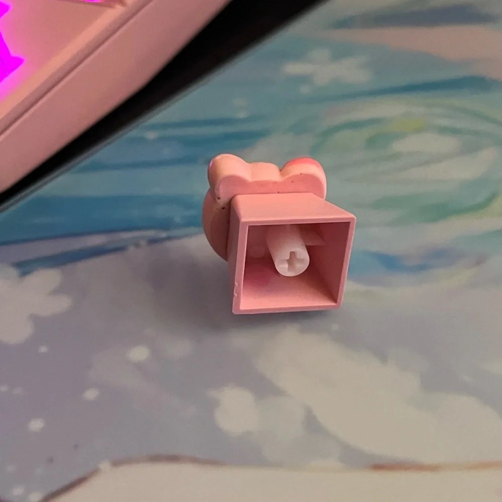 Kirby Pink PBT Keycap for Mechanical Keyboards, Fits OEM “+” Switches